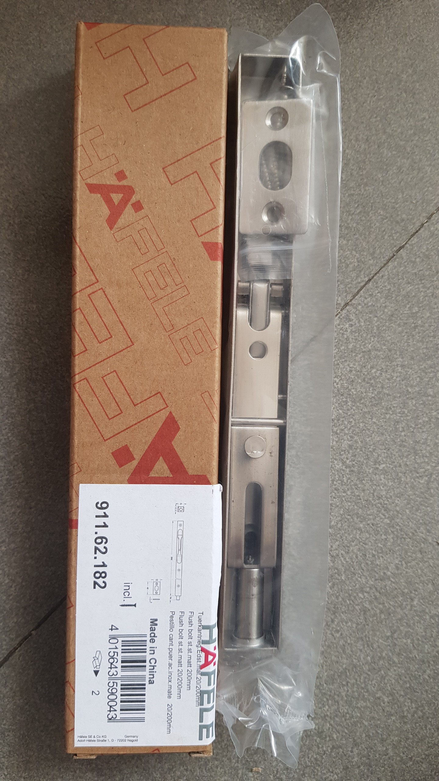Chốt âm 200MM=KL 911.62.182