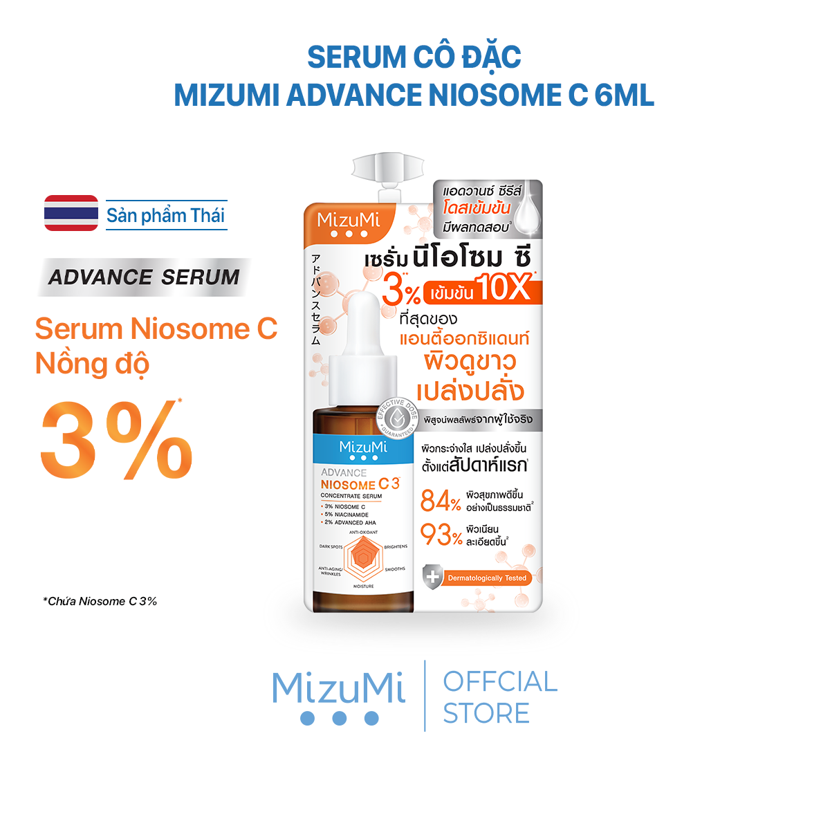 [GIFT] Serum cô đặc Mizumi Advance Niosome C 6ml