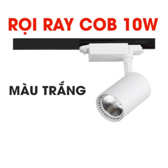[HCM]Đèn rọi ray COB cao cấp 10w - 20w vỏ trắng vỏ đen ánh sáng trắng hoặc vàng nắng