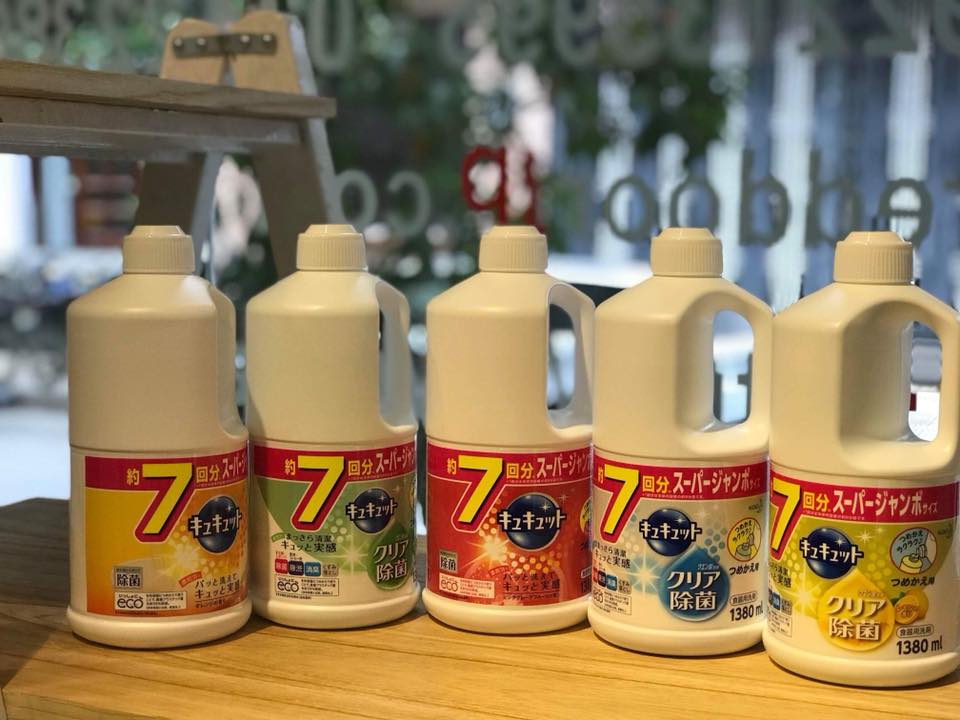 Nước rửa bát Kao các mùi hương