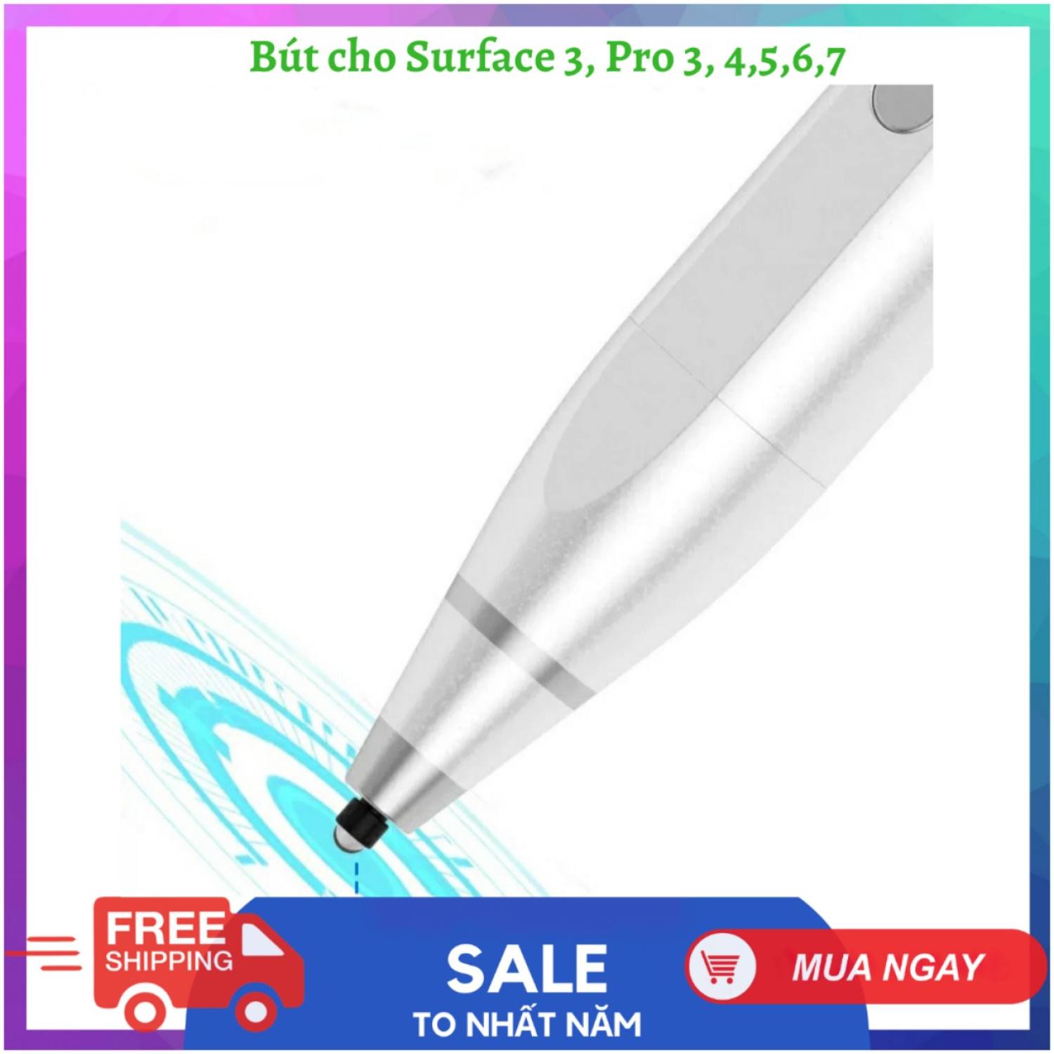 Bút surface smart stylus pen cho microsoft surface 3 pro 5,4,3, go, book, laptop