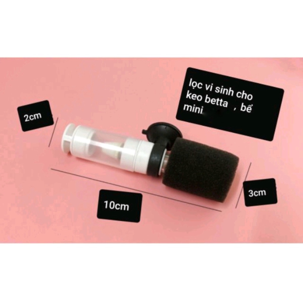 lọc vi sinh mini cho keo betta , lọc bể cá