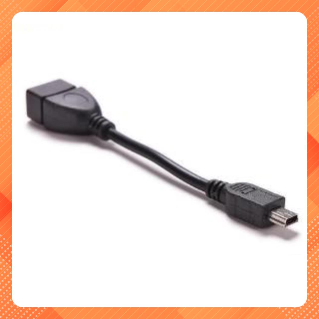 Cáp OTG đầu vuông Mini USB to USB. Cáp cắm USB ô tô