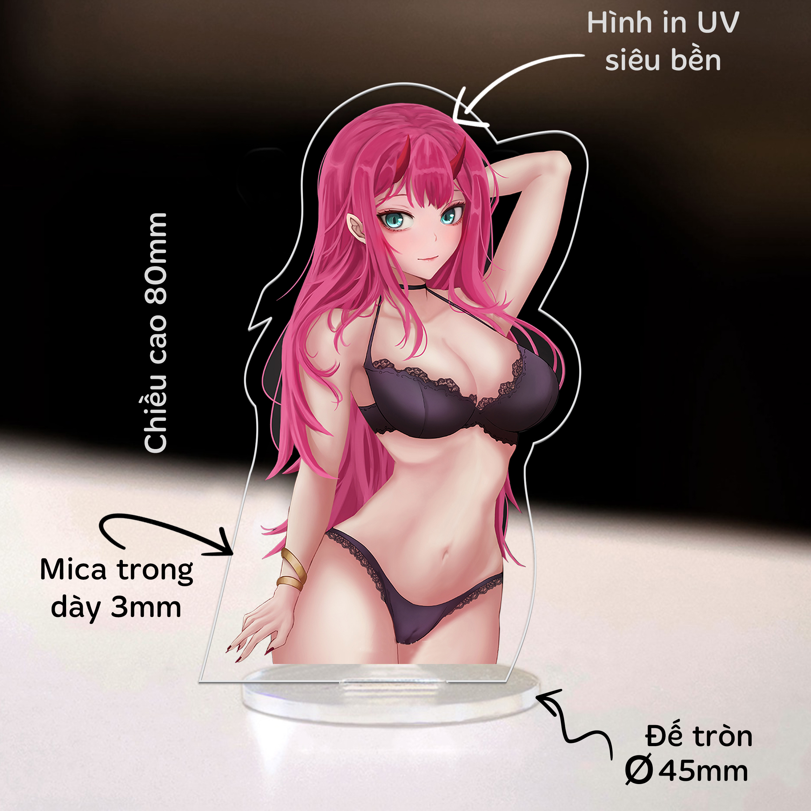 Mô hình standee Zero Two anime DARLING in the FRANXX