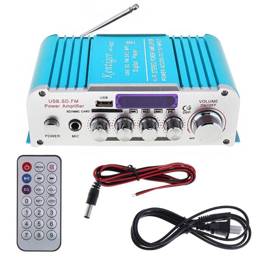 Amli,Amply nghe nhạc và hát karaoke, Ampli mini 12v, Amly mini Karaoke Kentiger HY 803, âm thanh cực đỉnh, hàng nhập khẩu - Bảo hành 12 tháng