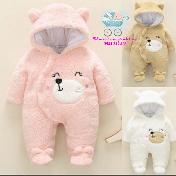 BODY LÔNG GẤU ẤM CHO BÉ 0-12M