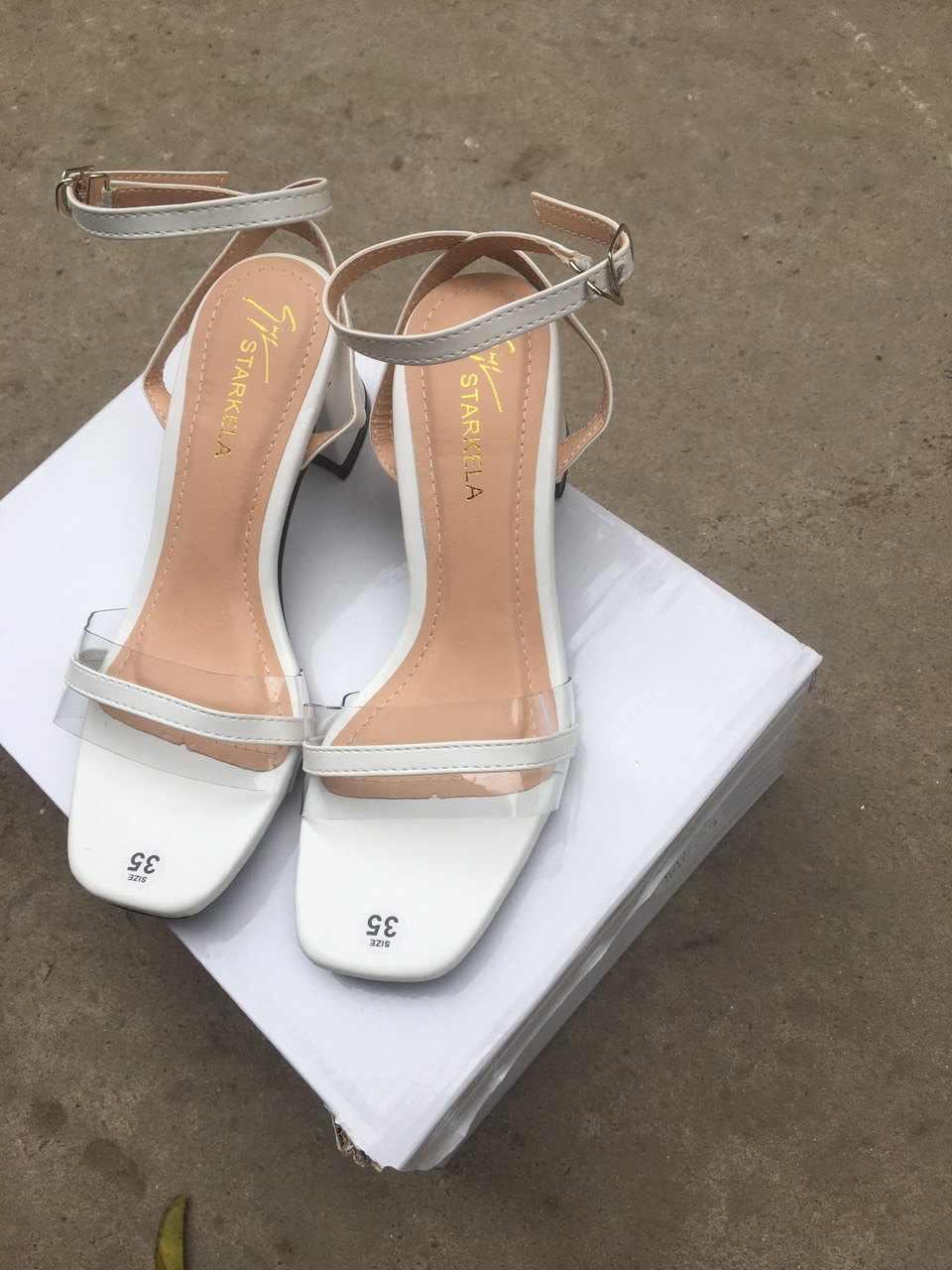 giày sandal nữ gót tròn mũi da mềm 2505