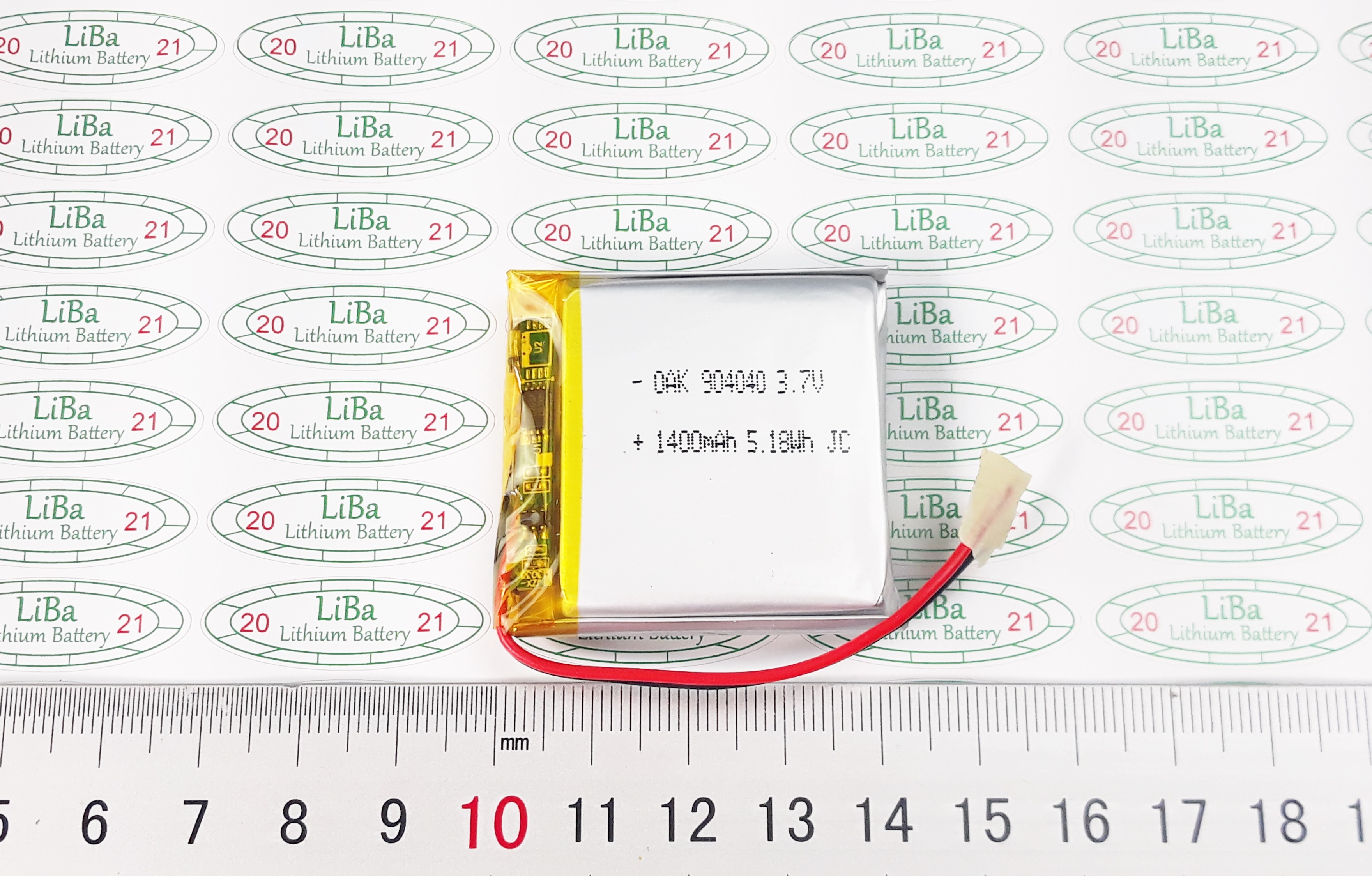 [HCM]Pin Lithium Polyme 3.7V 1400mAh 40 x 40 mm - LiBa