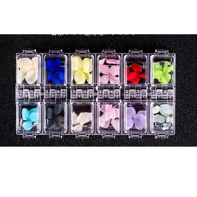 Hoa khô lụa cánh to trang trí móng, hoa khô lụa ẩn gel/bột MOON NAIL