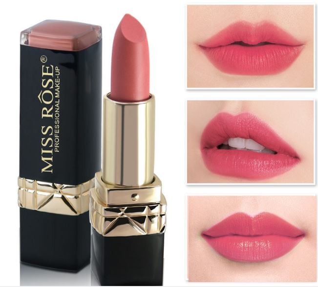Son lì mềm mượt lâu trôi Miss Rose son thỏi son dưỡng trang điểm son nội địa Trung