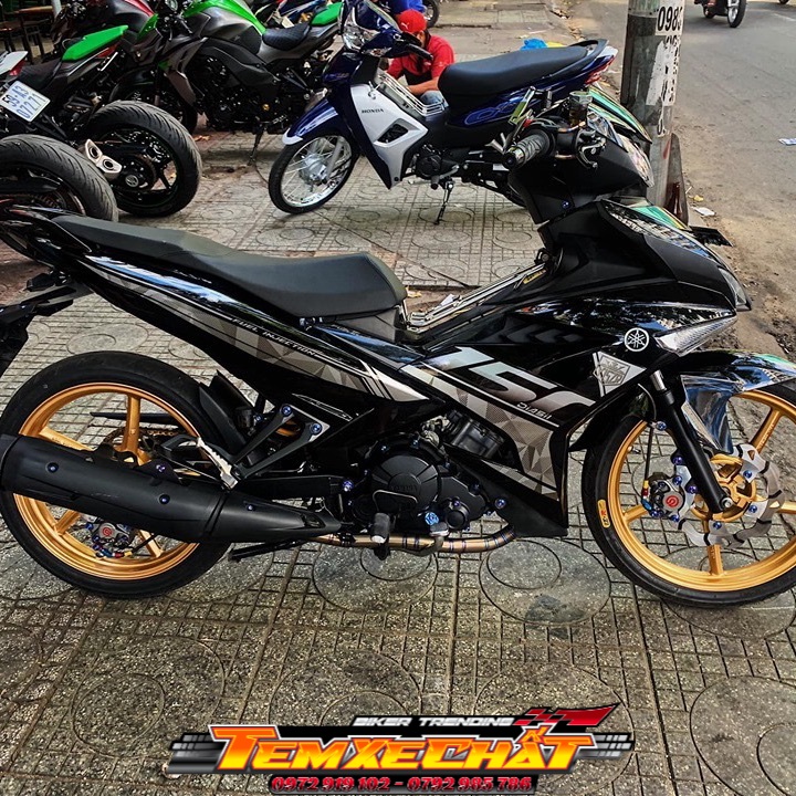 [KÈM QUÀ TẶNG] Tem rời Exciter 150 Y15ZR 150 xám đen