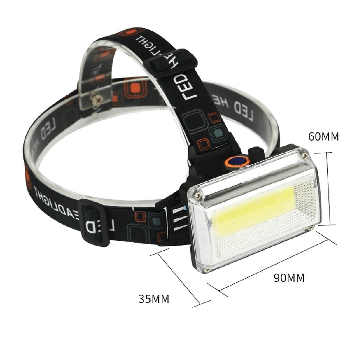 Đèn pin đội đầu siêu sáng 6653B - 4 chế độ sáng