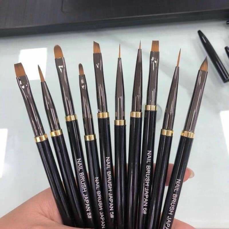 Set 10 cọ nail Lawei - Cọ vẽ móng chuyên dụng