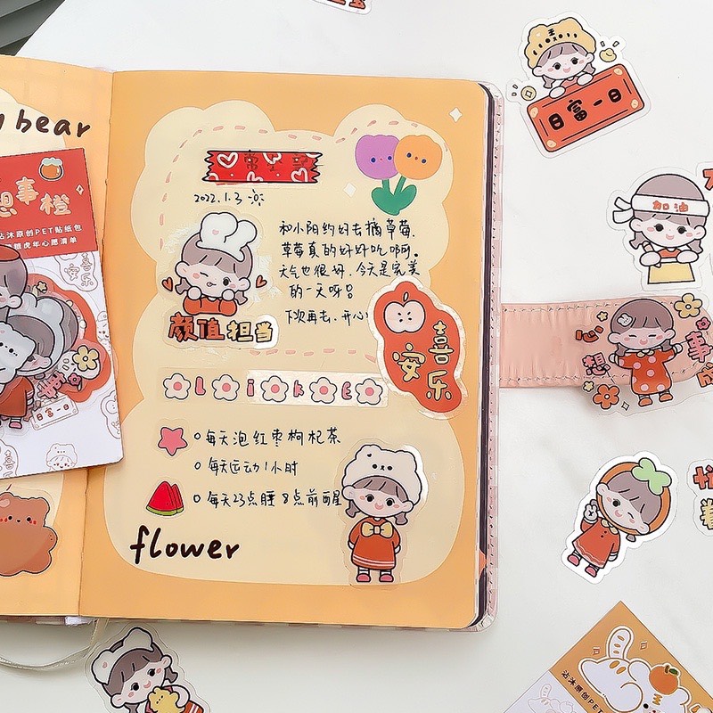 Gói 40 miếng sticker dán trang trí
