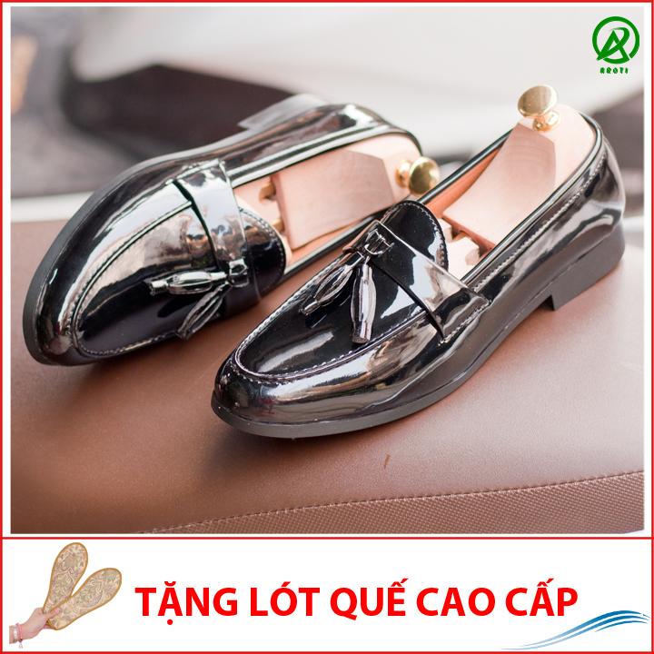 Giày lười chuông bóng đế đen-M512(LQ) - AROTIOUTLET