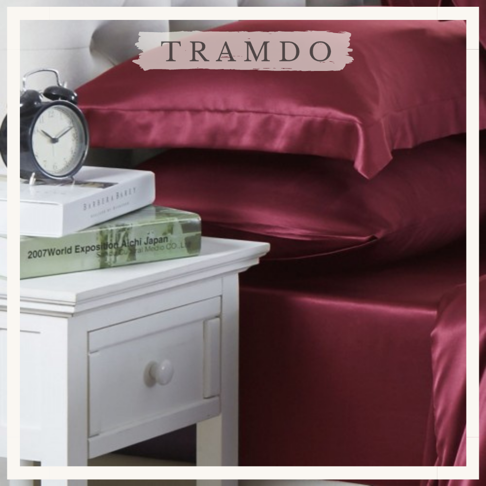 Vỏ Gối Nằm TRAMDO BEDDING 50x70cm Lụa Satin Silk (nhiều màu)