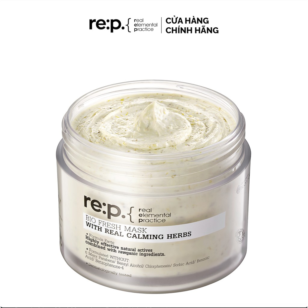 Mặt Nạ Đất Sét REP Bio Fresh Mask With Real Calming Herbs RE:P 130g