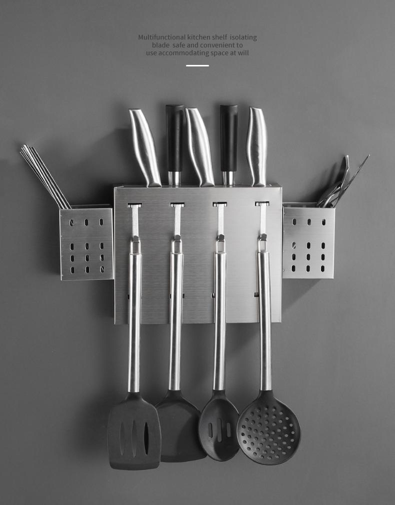 Kệ để dao đũa muỗm dán tường full inox