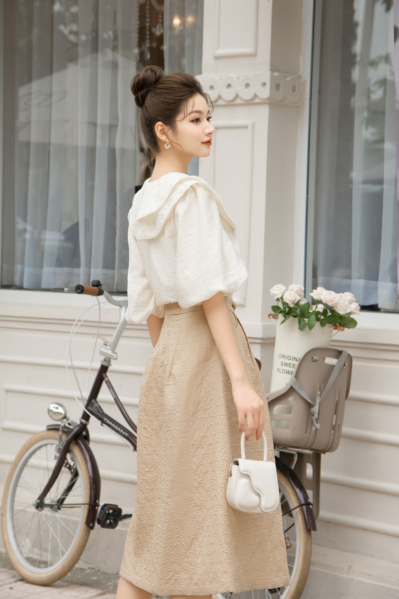 Voucher siêu sale 15% OLV - Chân váy Morela Skirt