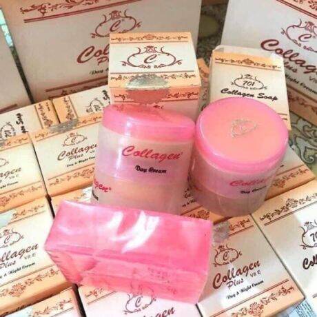 Bộ Kem dưỡng da collagen 701 kèm soap rửa mặt