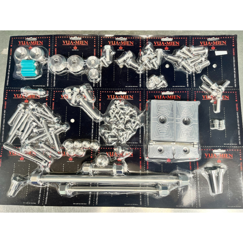 Ốc Salaya Combo Full xe + chống nghiêng Salaya inox 304 cho mọi dòng xe