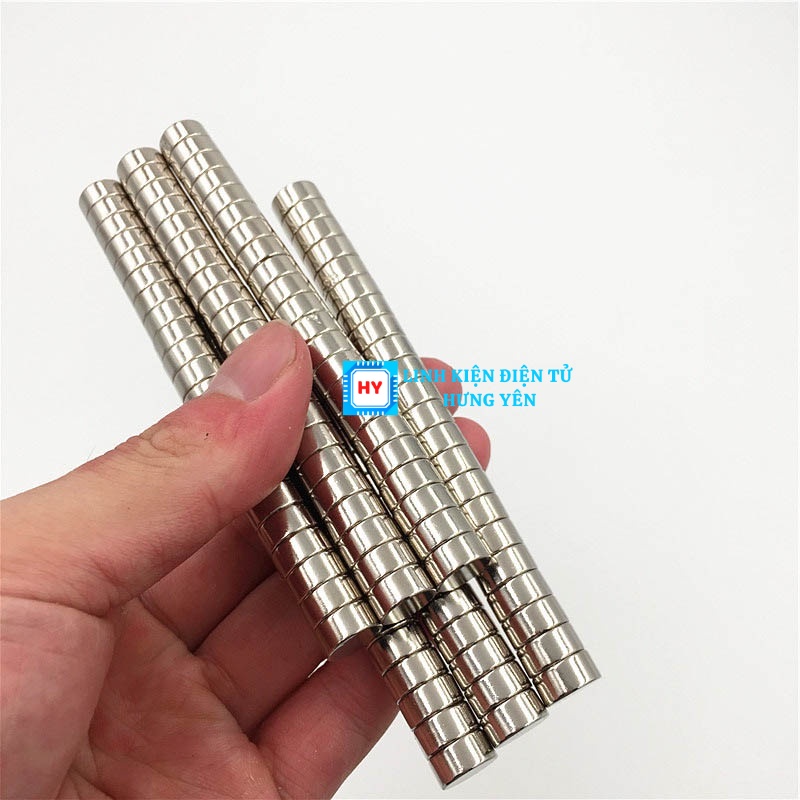 Nam Châm Đất Hiếm Tròn Nhiều Kích Thước