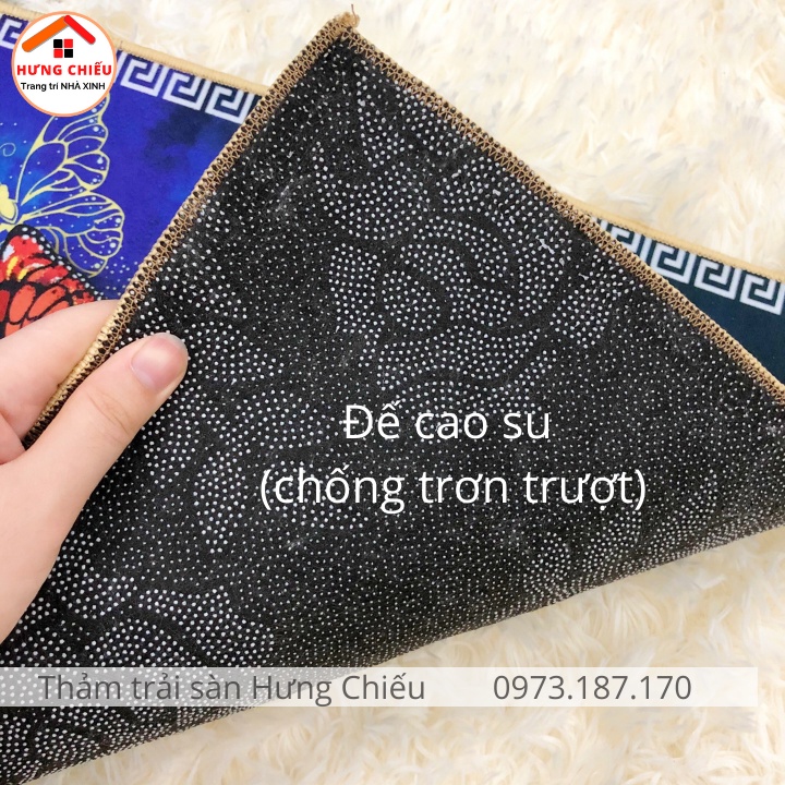 Thảm bếp bộ 2 tấm thảm lau chùi chân bali nỉ lì thấm hút nước giá rẻ có đế chống trơn trượt Kim Huệ