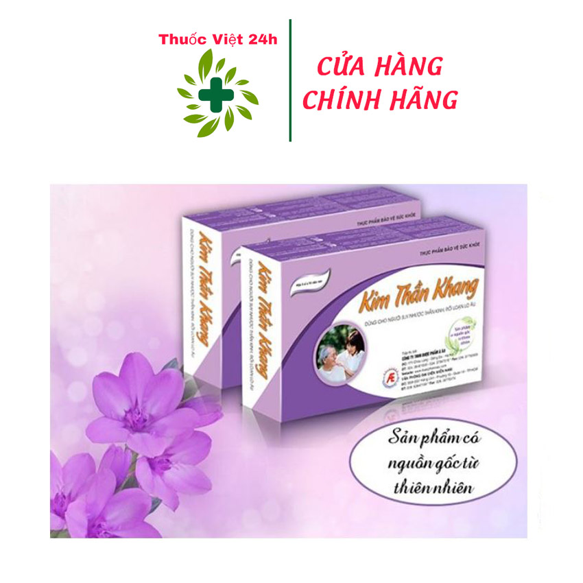 Viên dưỡng não Kim Thần Khang giúp dưỡng tâm an thần hết trầm cảm hộp 30 viên