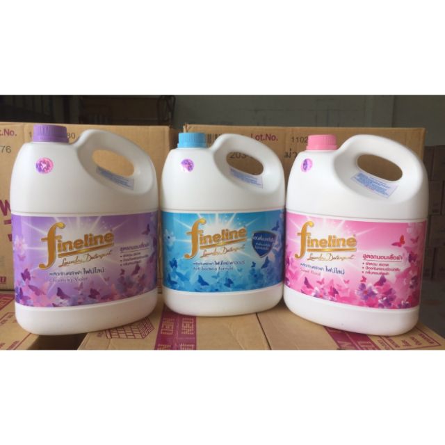 [HCM]Nước Giặt Xả Fineline [Màu Tím Nước Hoa] 3000ml Thái Lan