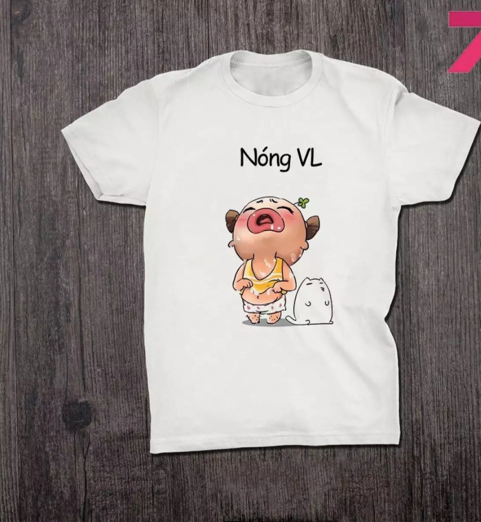 [HCM]Áo thun nam nữ form rộng Hàn Quốc in hình Quỳnh Aka Nóng độc đẹp vải dày mịn mát