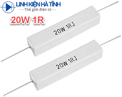 2 con trở sứ trở công suất 20w 1r 5r 10r 15r 20r 47r 20w