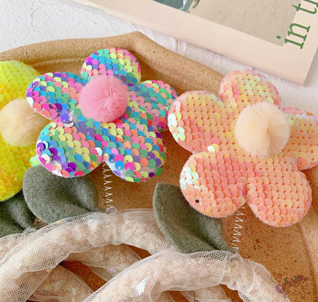 BĂNG ĐÔ , CÀI TÓC , bờm tóc HOA KIM SA CUTE CHO BÉ