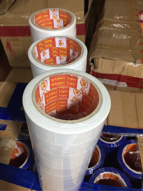 Băng dính 2 mặt trắng (1 lốc)
