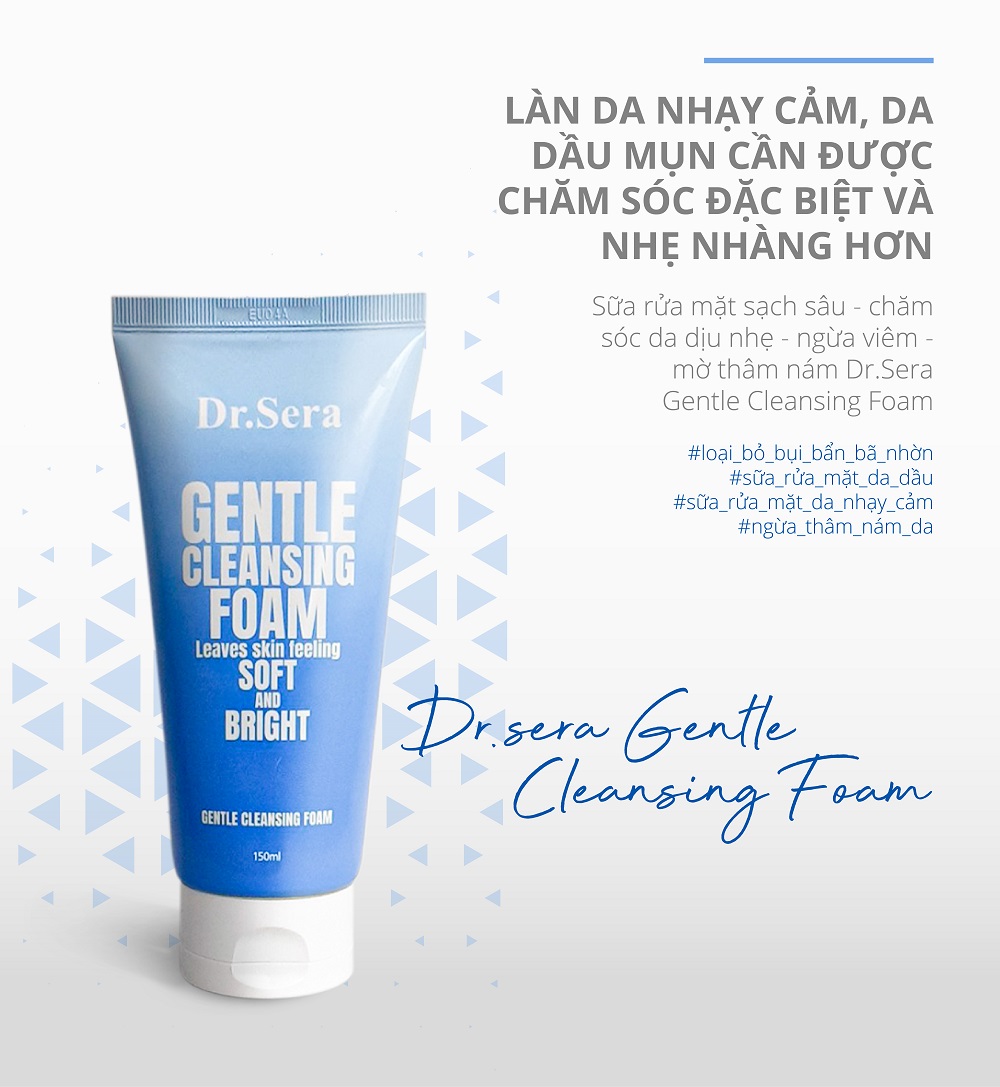 Sữa rửa mặt da nhạy cảm Gentle Cleansing Foam 150ml
