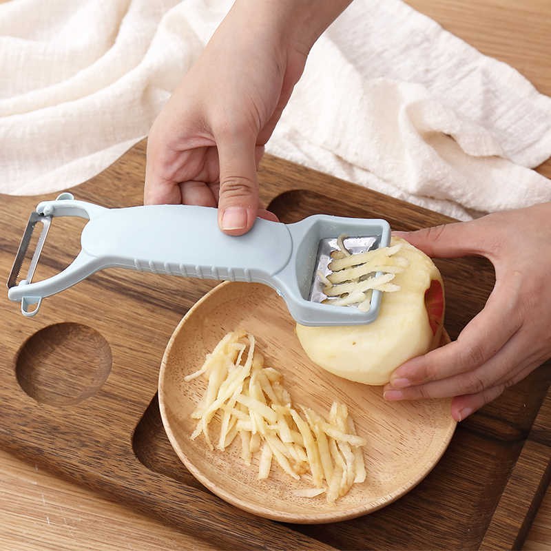 Dụng Cụ Bào Nạo Rau Củ 2 Đầu Bằng Nhựa Lúa Mạch 2In1