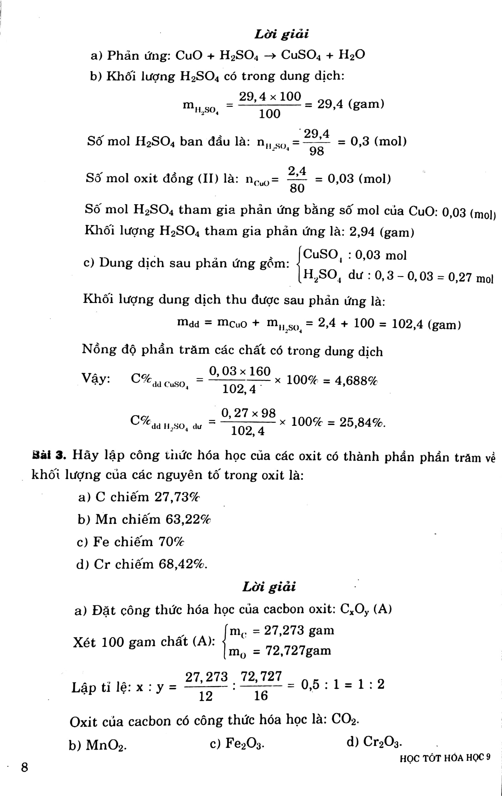 Fahasa - Học Tốt Hóa Học 9