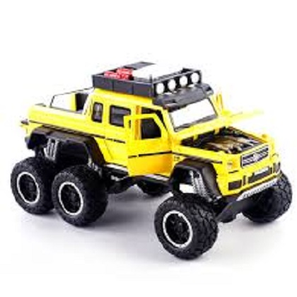 (HÀNG HÓT 2021) Trò chơi mô hình chiếc ô tô bán tải bằng chất liệu sắt, xe được phun một lớp sơn không mùi, không chất độc hại, không phai theo thời gian, xe chạy đà có dùng pin để phát sáng và có âm thanh tăng sự thích thú cho bé