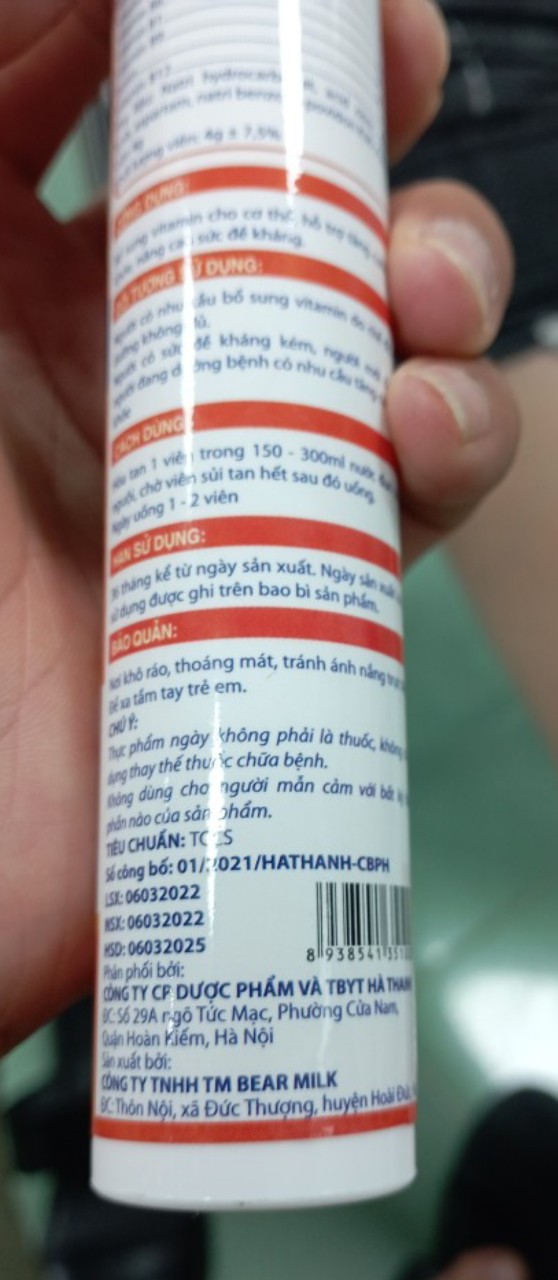 Viên nén sủi Multivitamin Plus hộp 20 viên ( C sủi)