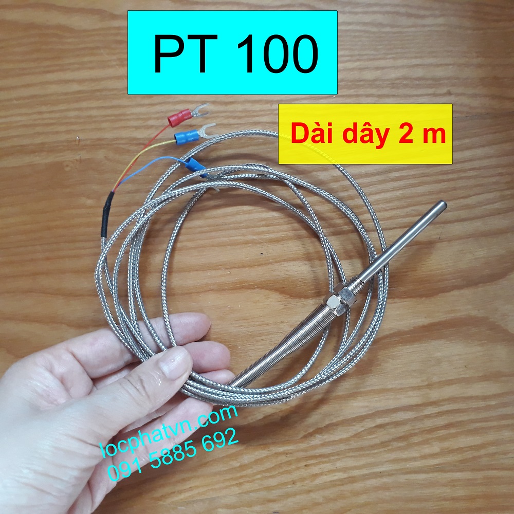 Dây cảm biến nhiệt độ pt100 – dài dây 2m