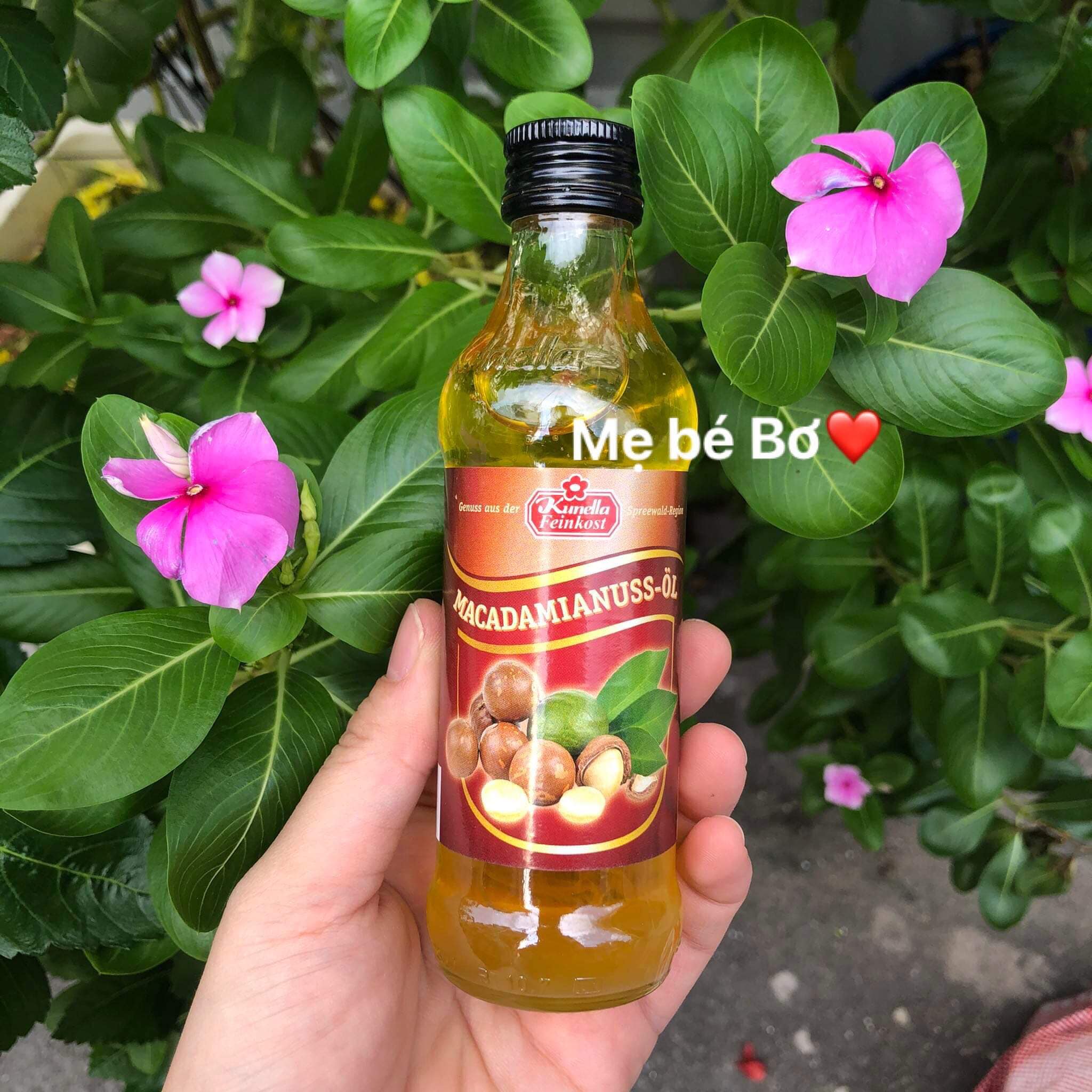 Dầu ăn dặm hạt Macca Kunella Đức 100ml