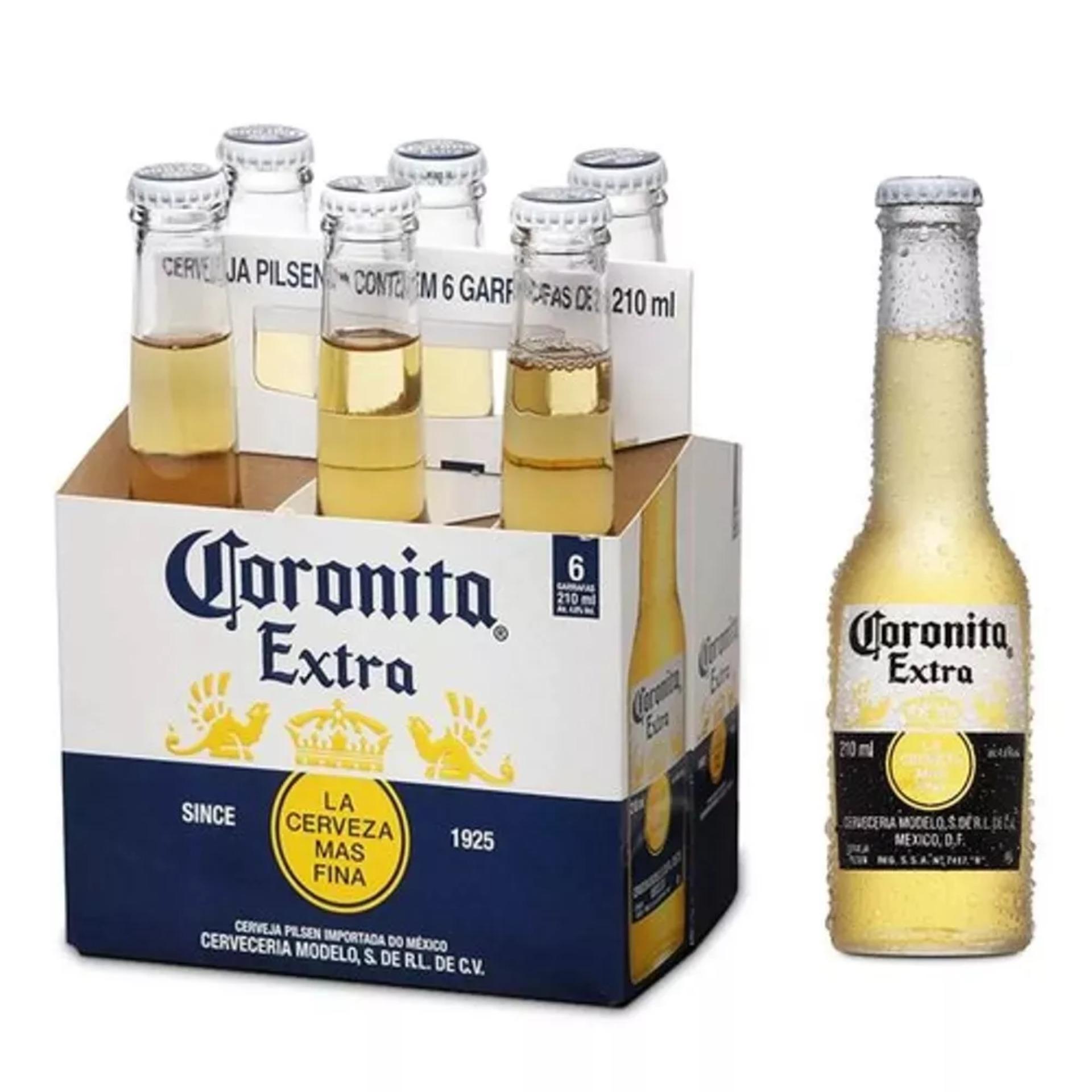 Lốc 6 chai Bia Coronita 210ml