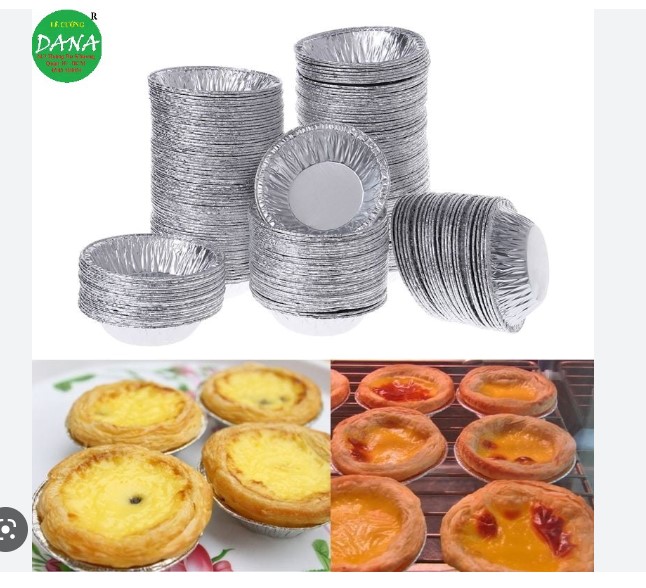 Cup nhôm dùng 1 lần sét 50 cái ( đế tart)