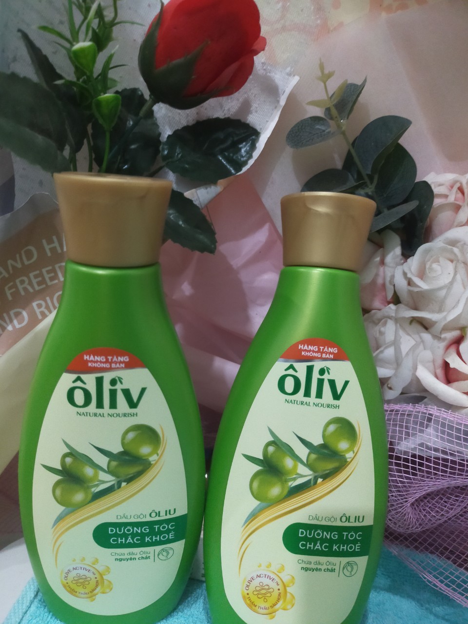 combo dấu gội sữa tắm oliv 165ml (hàng tặng)