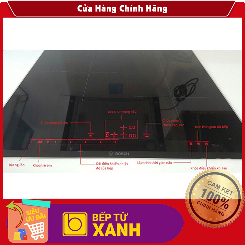 Bếp từ Bos.ch PID775DC1E | Serie 8 - Bếp từ ba gia đình