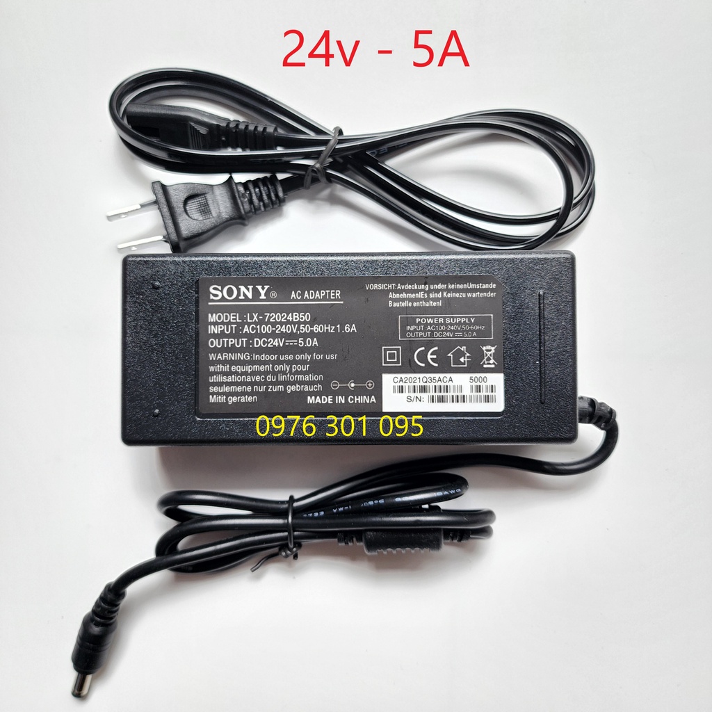 Nguồn ADAPTER 24v Sony (2A - 3A - 5A)