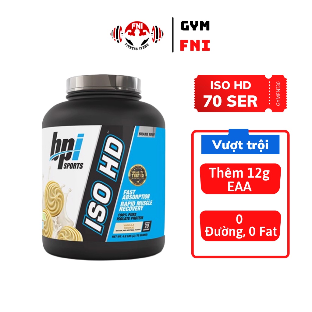 Whey Protein, ISO HD Bột Whey Isolate Tăng Cơ Giảm Mỡ Và Phục Hồi Cơ Bắp