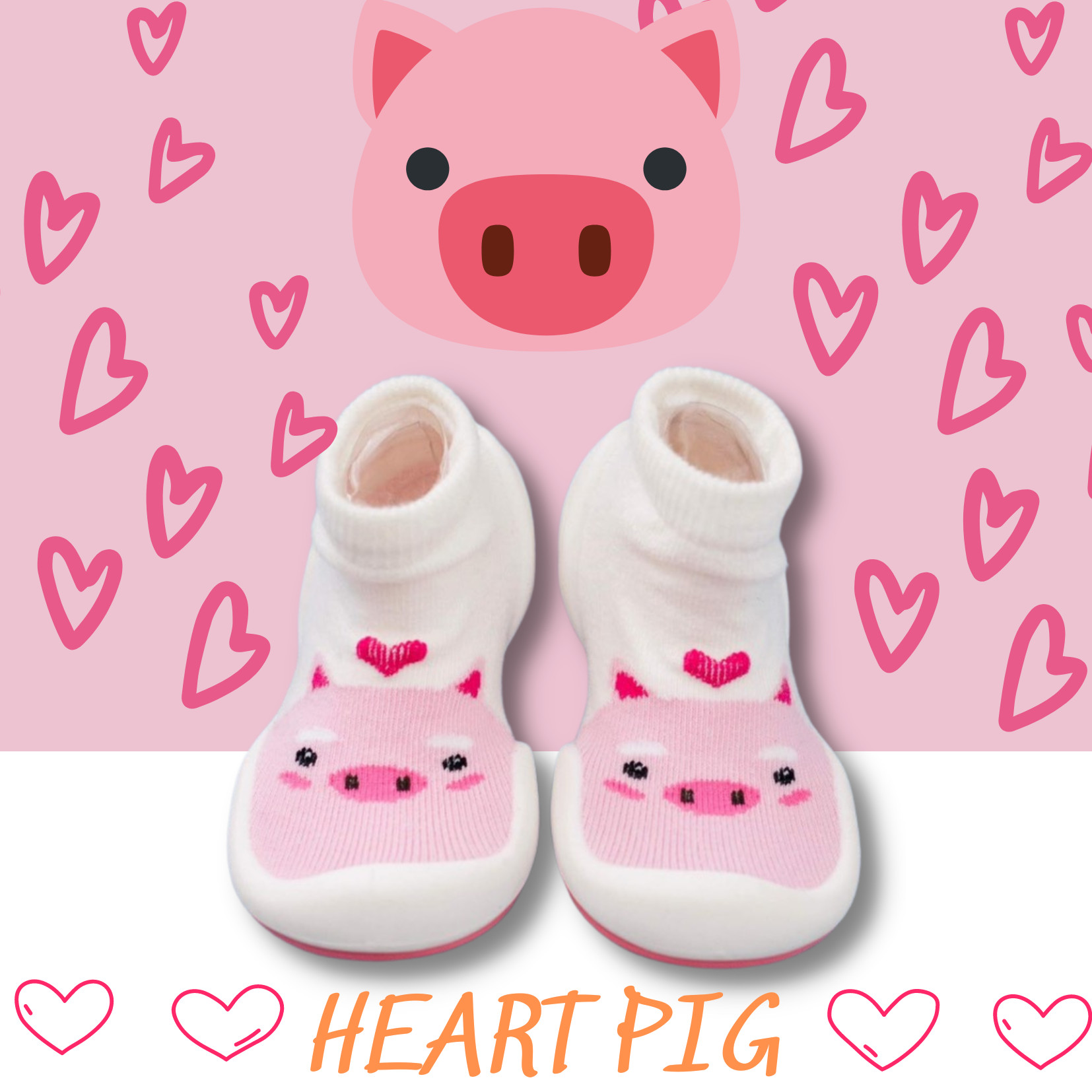 HEART PIG - Giày tập đi cho bé cưng MADE IN KOREA