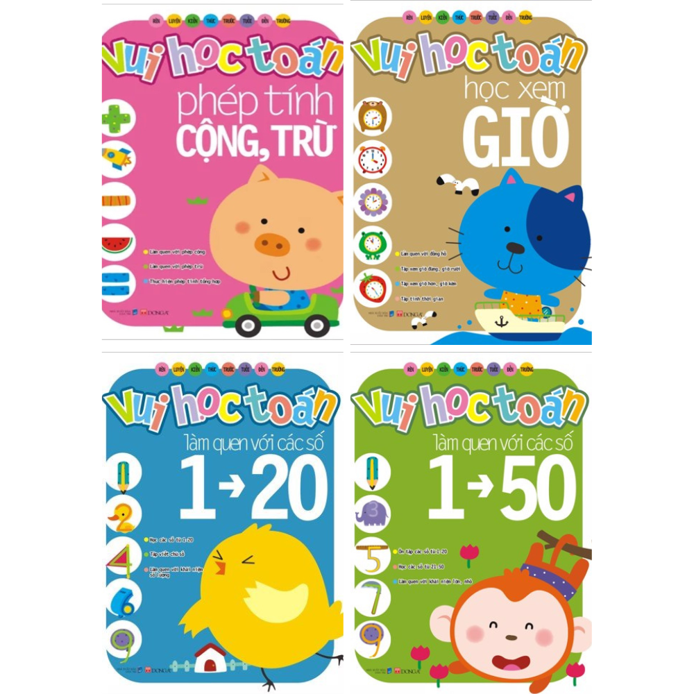Cá Chép - Bộ Vui Học Toán (Cuốn Lẻ Và Combo)