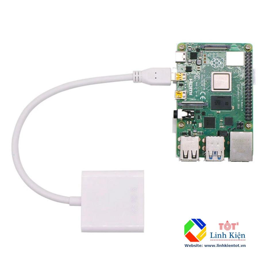 Cáp Chuyển Micro-HDMI Sang VGA Cho Raspberry Pi 4B