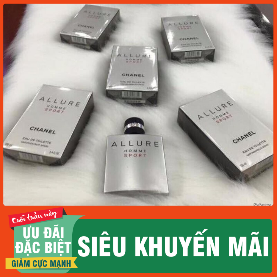Nước Hoa Nam Cao Cấp 𝑪𝒉𝒂𝒏𝒆𝒍 𝑨𝒍𝒍𝒖𝒓𝒆 𝑯𝒐𝒎𝒎𝒆 Sport 100ml Full Box